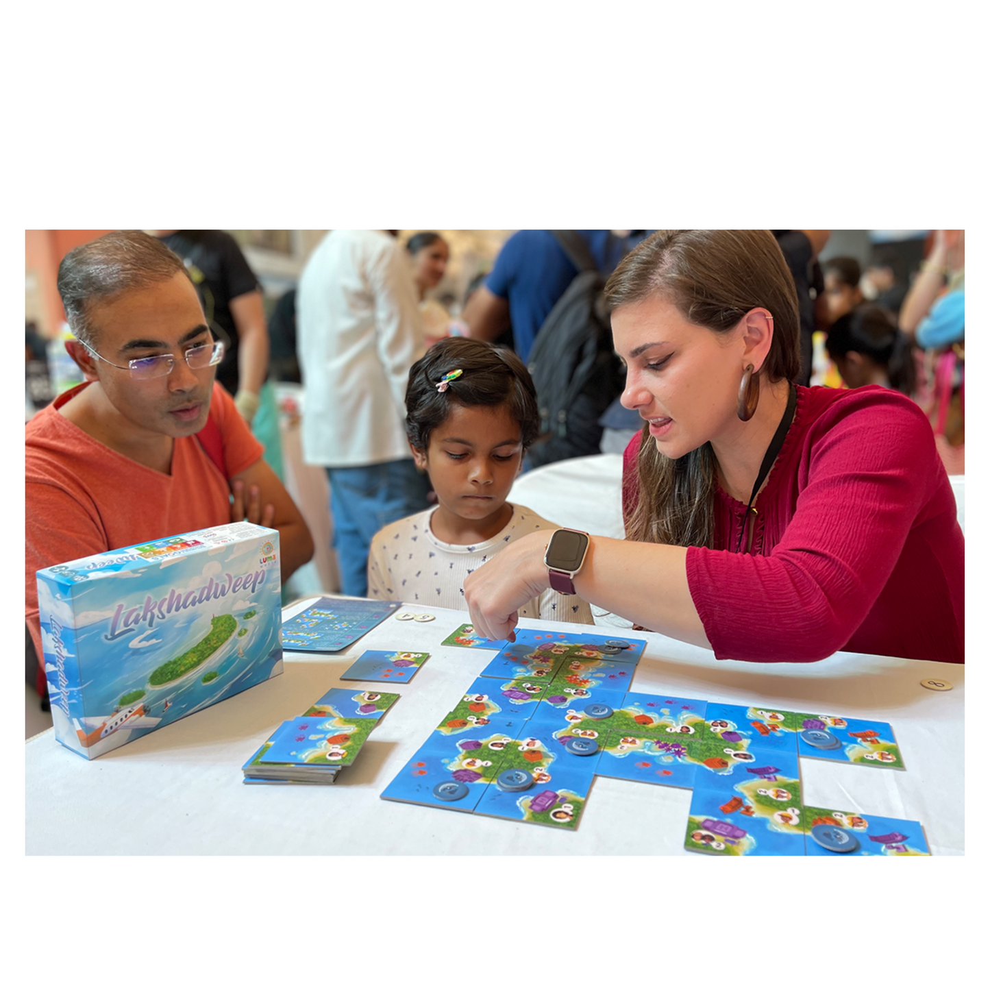 Lakshadweep, strategizing and placing tiles together.