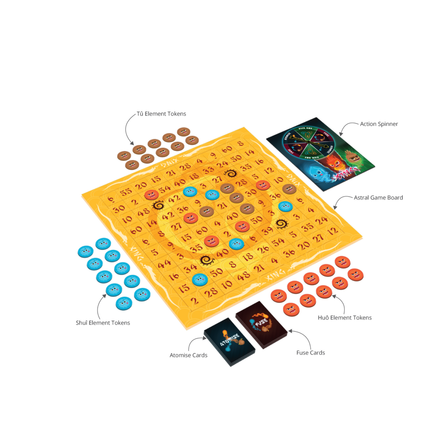 Xíng: A Token Placement Strategy Board Game - Age 9+