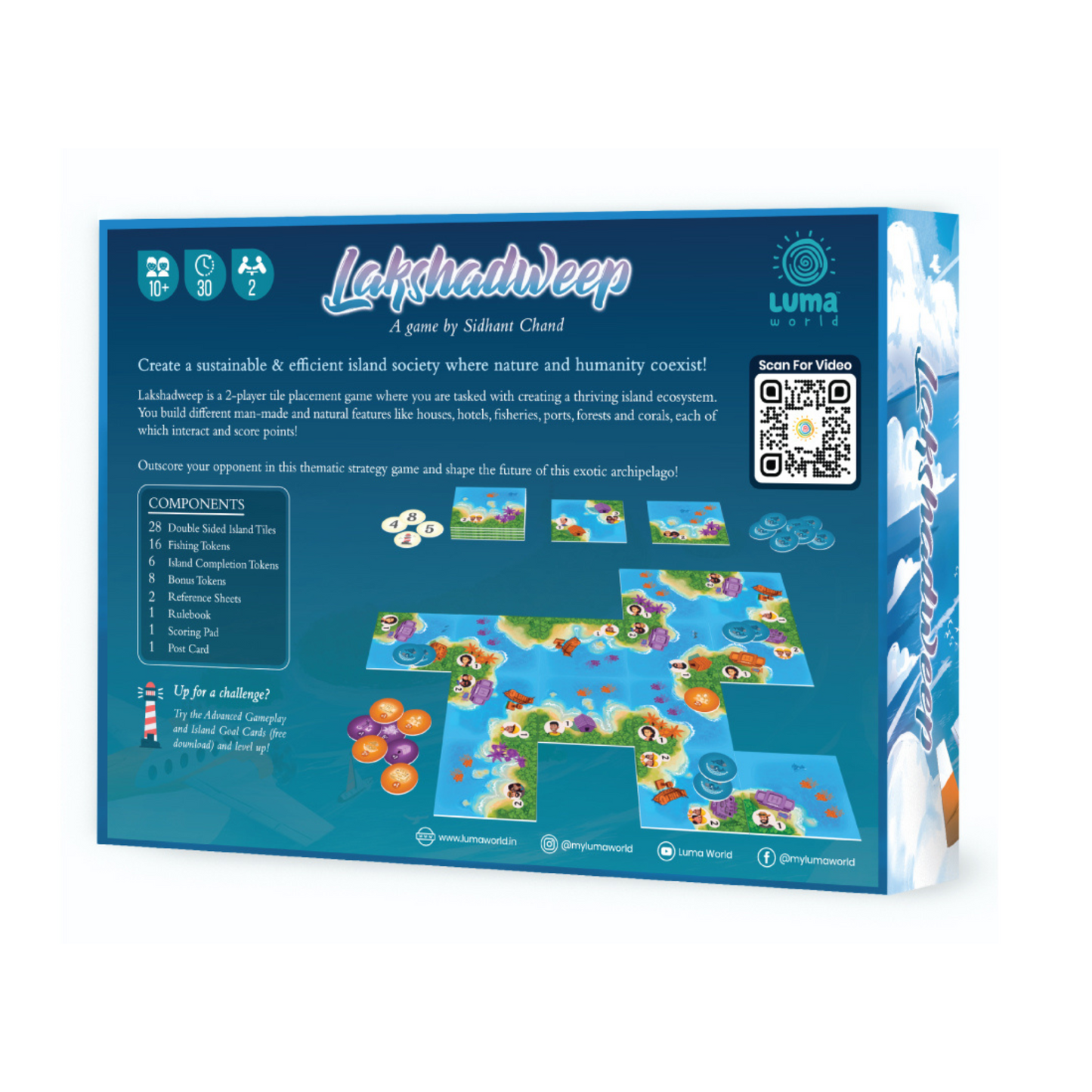 Lakshadweep: A Tile Placement Strategy Game - Age 10+