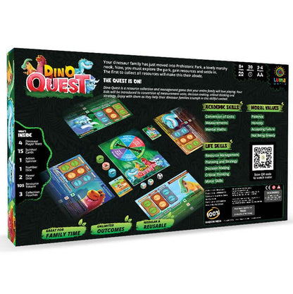 Dino Quest and developing skills in decision-making, measurement conversions, and strategy during gameplay.