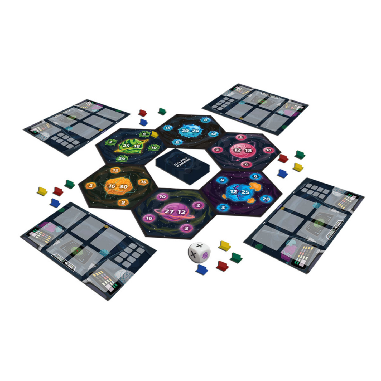 Console mats in Galaxy Raiders, actively participating in the game and developing numeracy skills through interactive play.