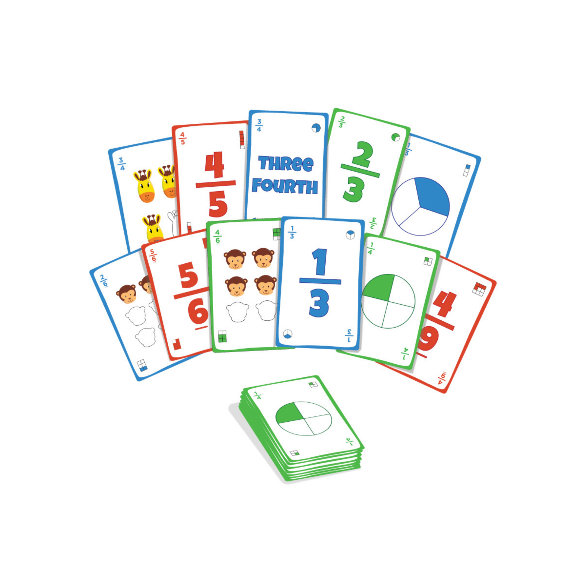 Fracto cards to solve fraction problems, reinforcing their academic knowledge through an immersive and enjoyable experience.